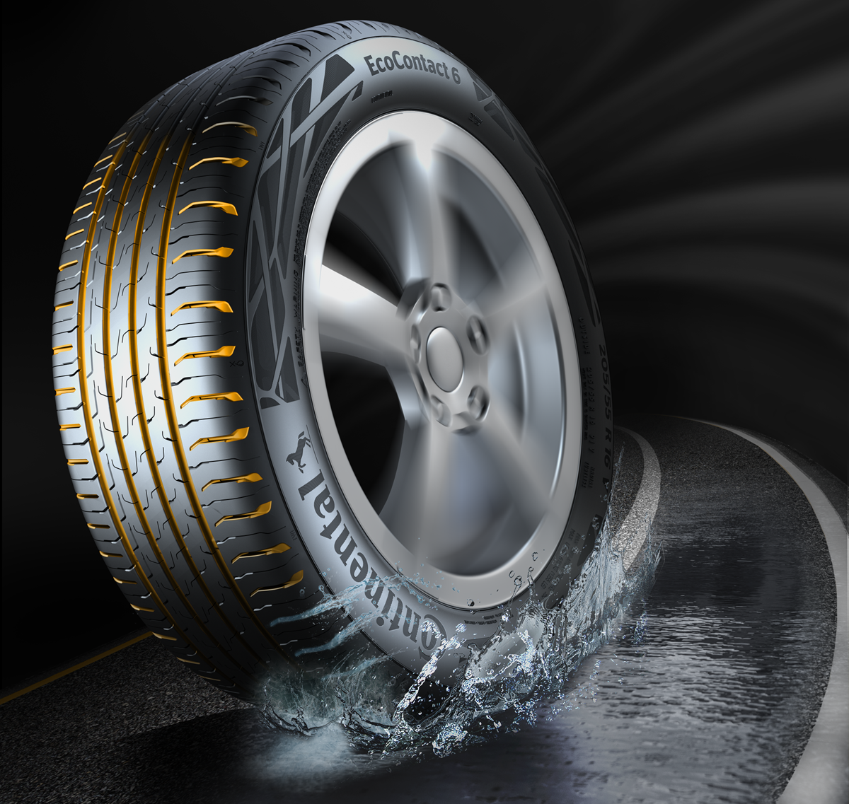 Continental EcoContact 6 235/50 R19 99W – Pneumatico Estivo Per Auto, Alta Sicurezza Su Asciutto E Bagnato, Basso Consumo Di Carburante