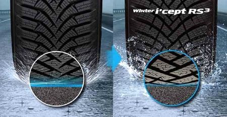 Hankook Winter i*cept RS3 – směs pryže
